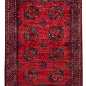 Afghanske tepper - Kunduz - 235 x 173 cm - rød