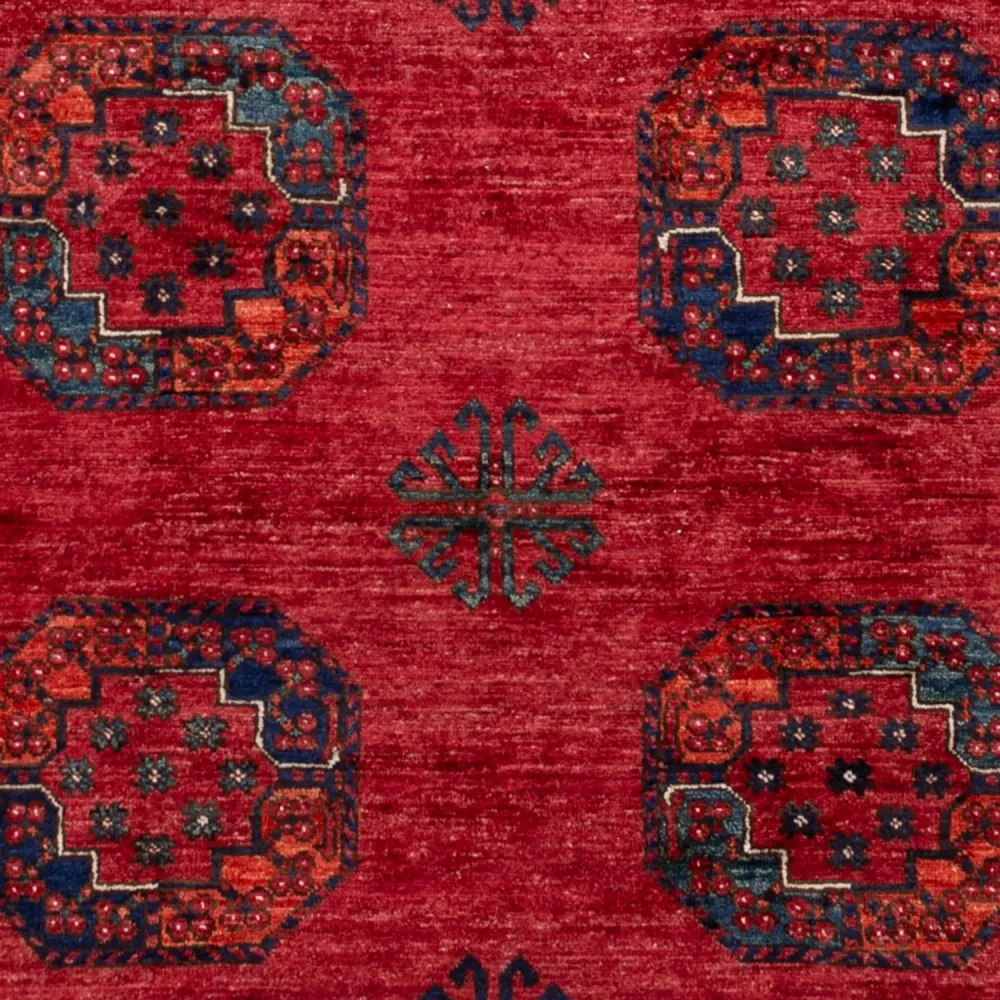 Afghanske tepper - Kunduz - 235 x 173 cm - rød
