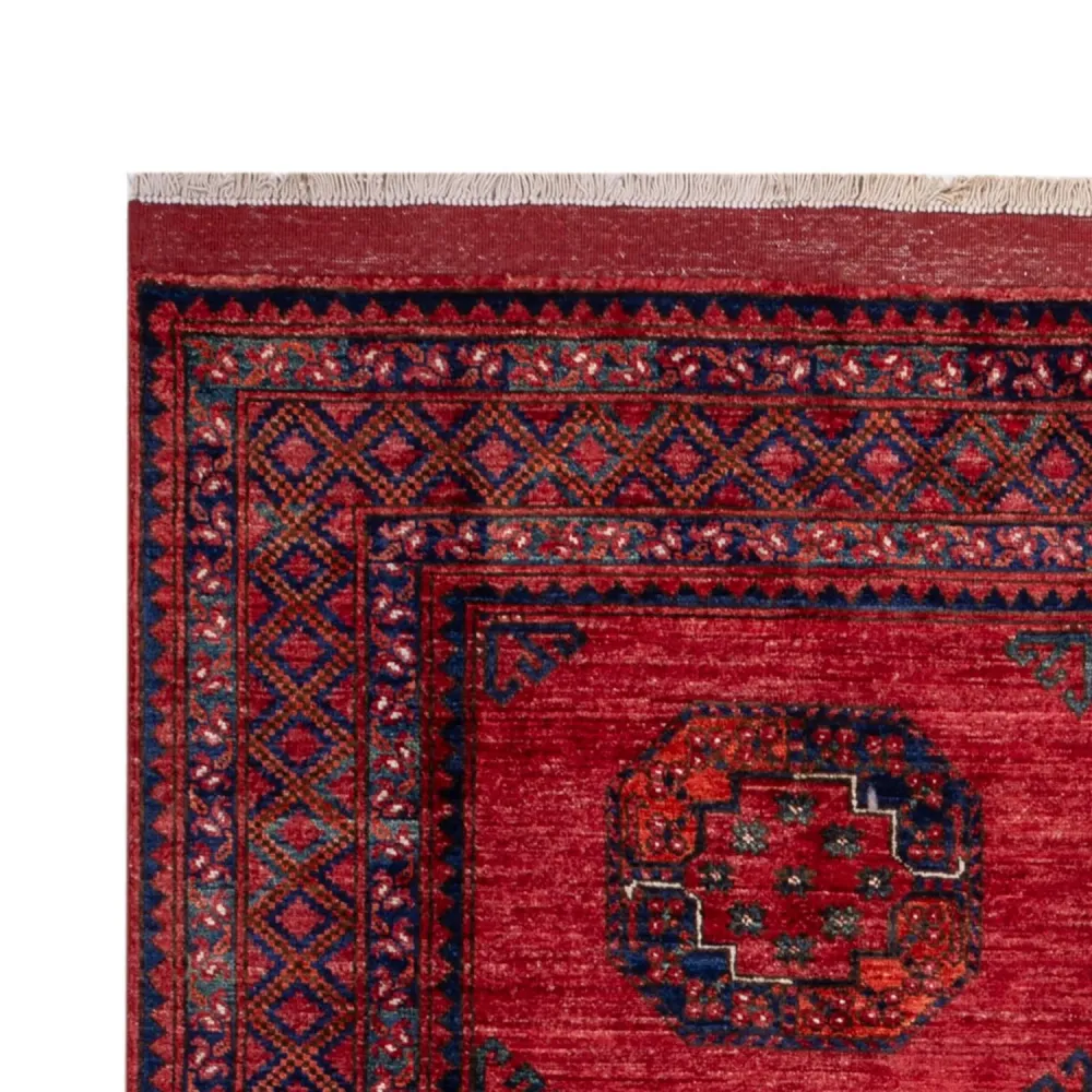 Afghanske tepper - Kunduz - 235 x 173 cm - rød