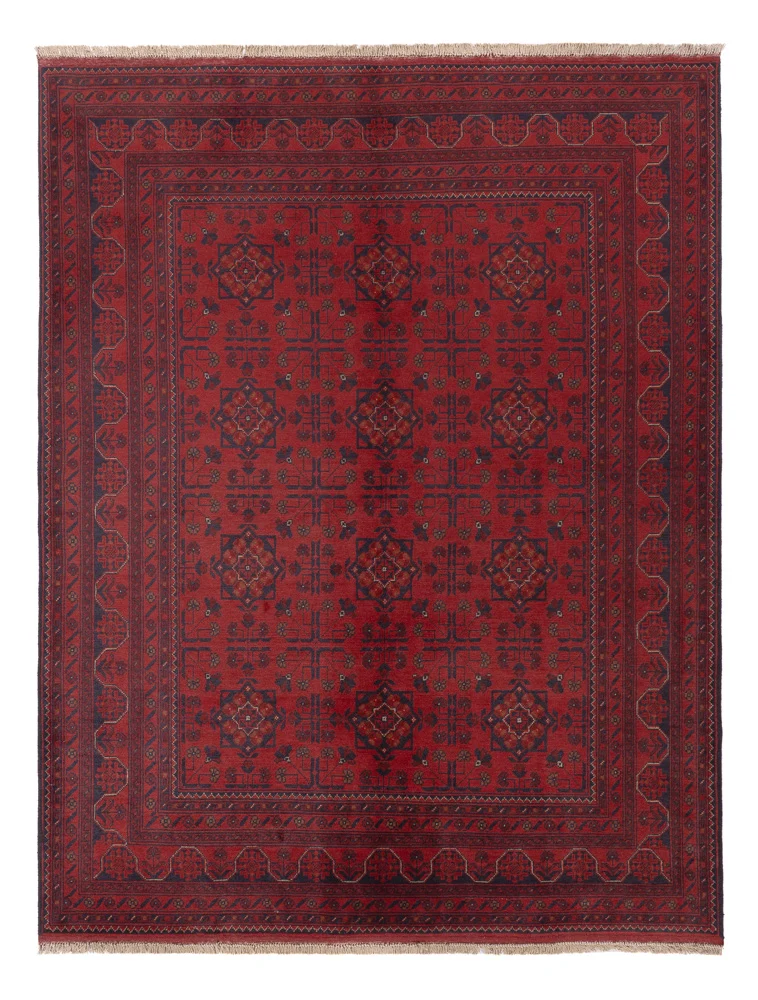Afghanske tepper - Kunduz - 236 x 166 cm - rød