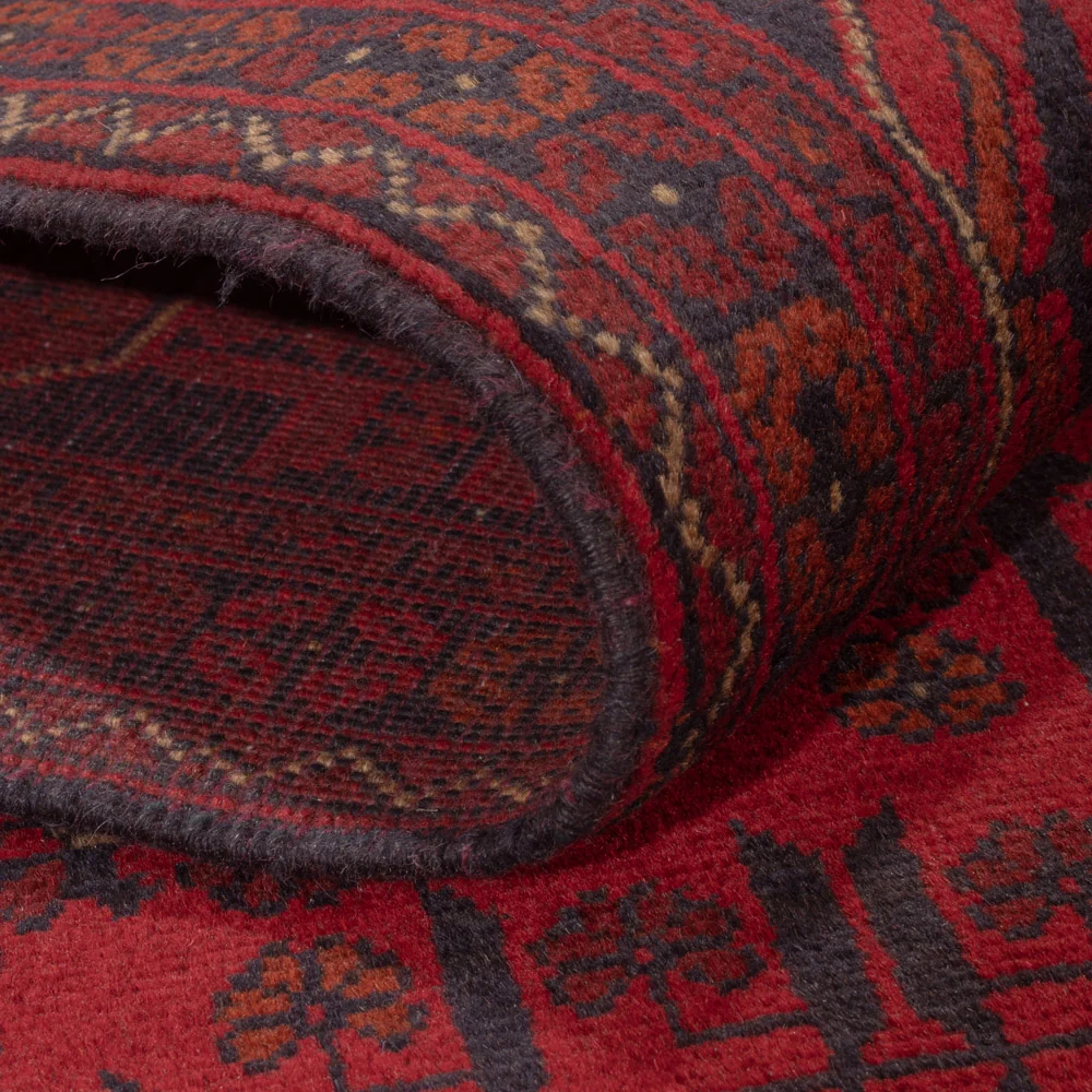 Afghanske tepper - Kunduz - 236 x 166 cm - rød