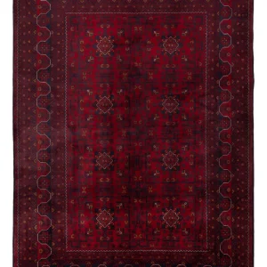 Afghanske tepper - Kunduz - 236 x 167 cm - mørk rød