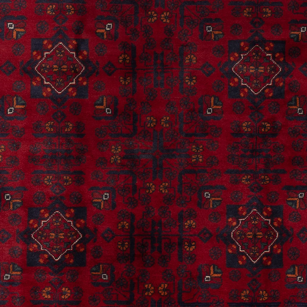 Afghanske tepper - Kunduz - 236 x 167 cm - mørk rød