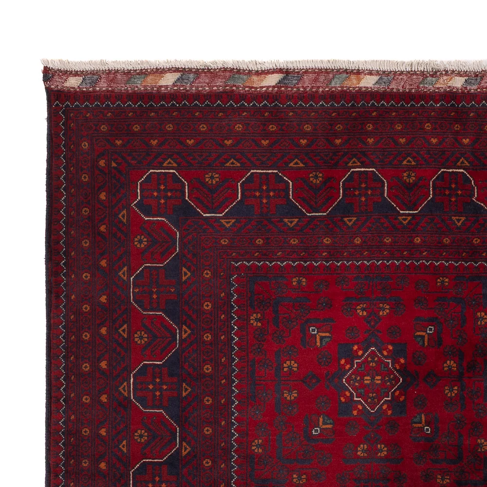 Afghanske tepper - Kunduz - 236 x 167 cm - mørk rød