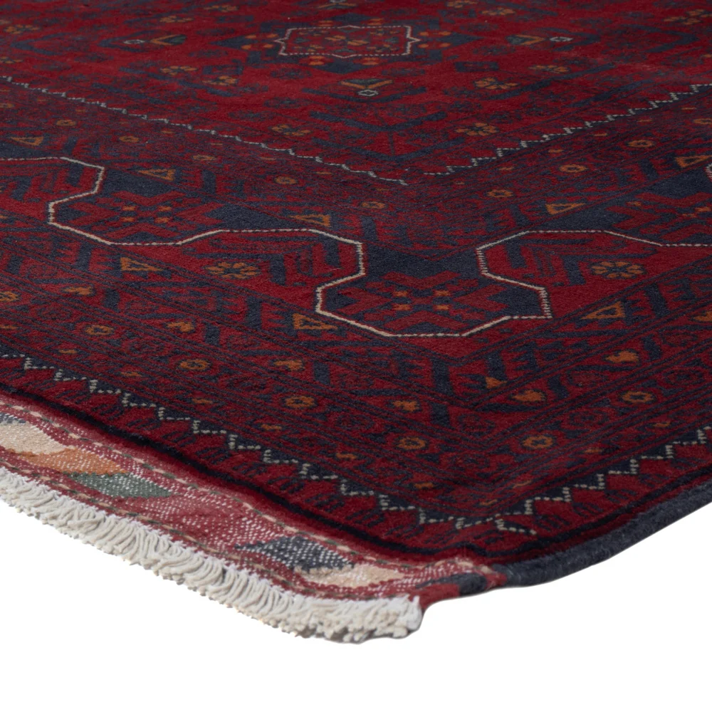 Afghanske tepper - Kunduz - 236 x 167 cm - mørk rød