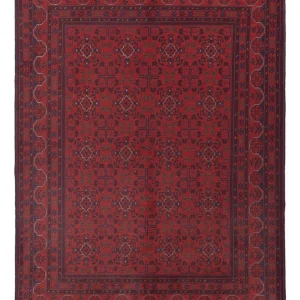 Afghanske tepper - Kunduz - 236 x 172 cm - rød
