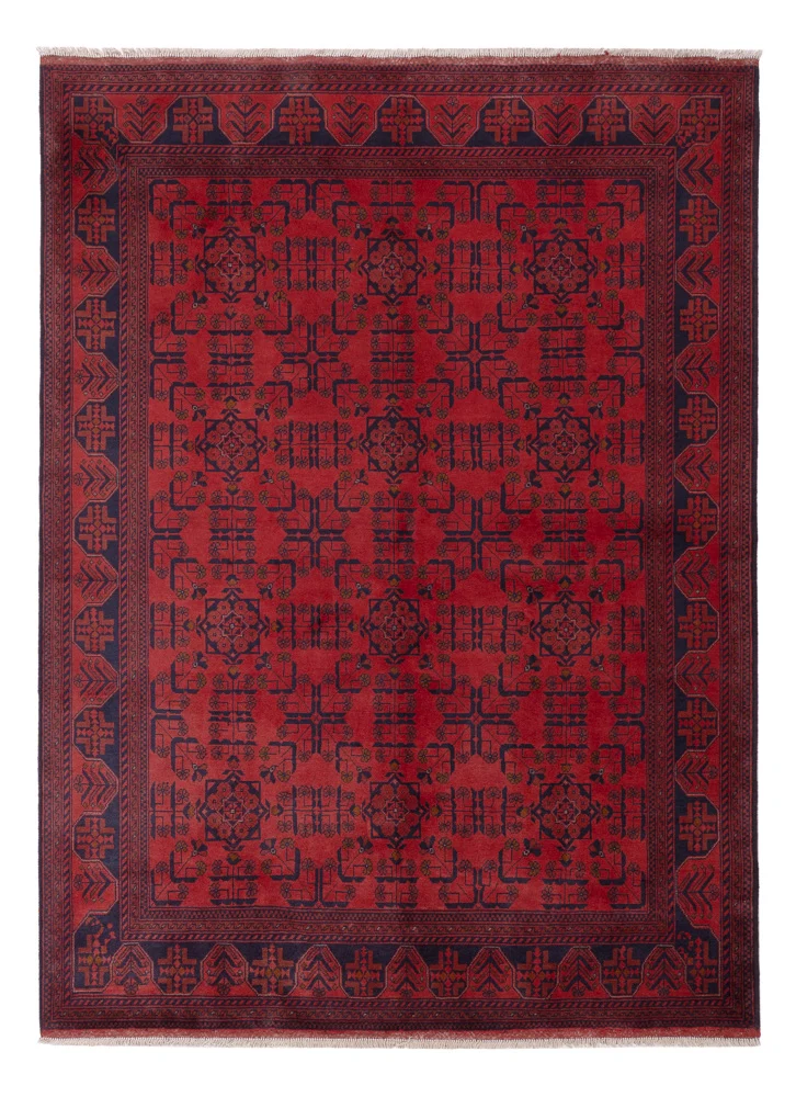 Afghanske tepper - Kunduz - 236 x 175 cm - rød