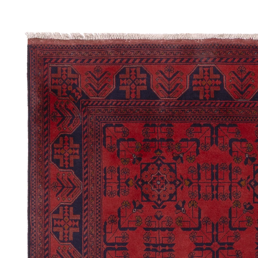 Afghanske tepper - Kunduz - 236 x 175 cm - rød
