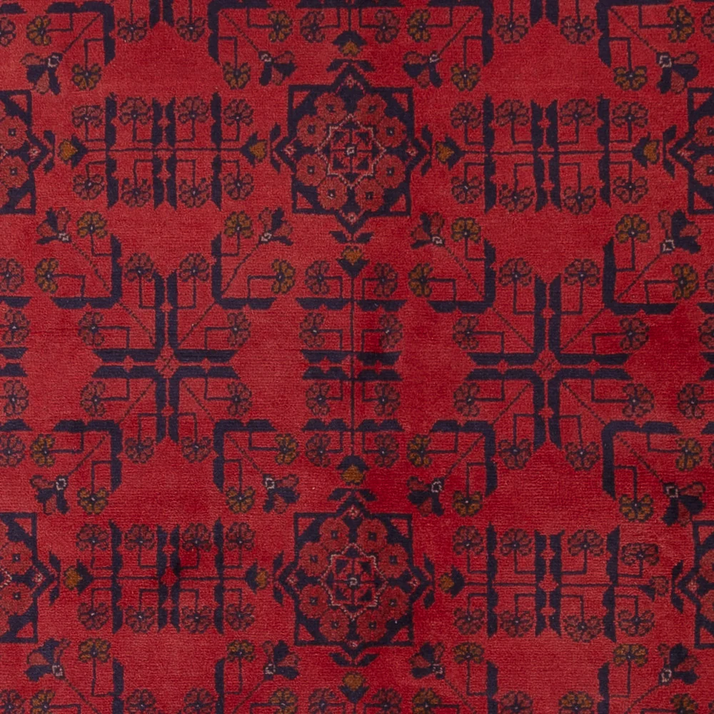 Afghanske tepper - Kunduz - 236 x 175 cm - rød