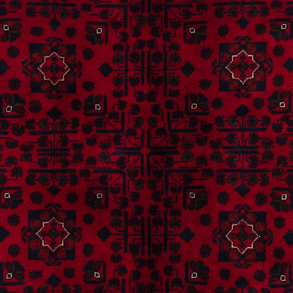 Afghanske tepper - Kunduz - 237 x 170 cm - mørk rød