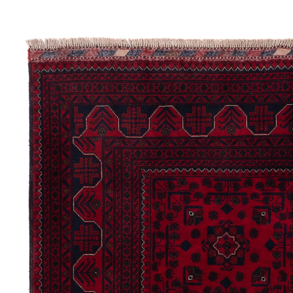 Afghanske tepper - Kunduz - 237 x 170 cm - mørk rød