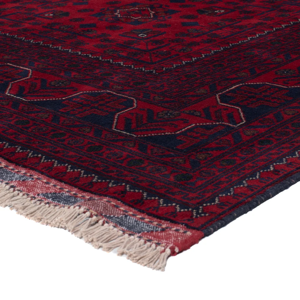 Afghanske tepper - Kunduz - 237 x 170 cm - mørk rød