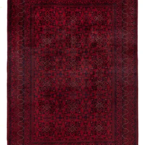 Afghanske tepper - Kunduz - 237 x 175 cm - mørk rød