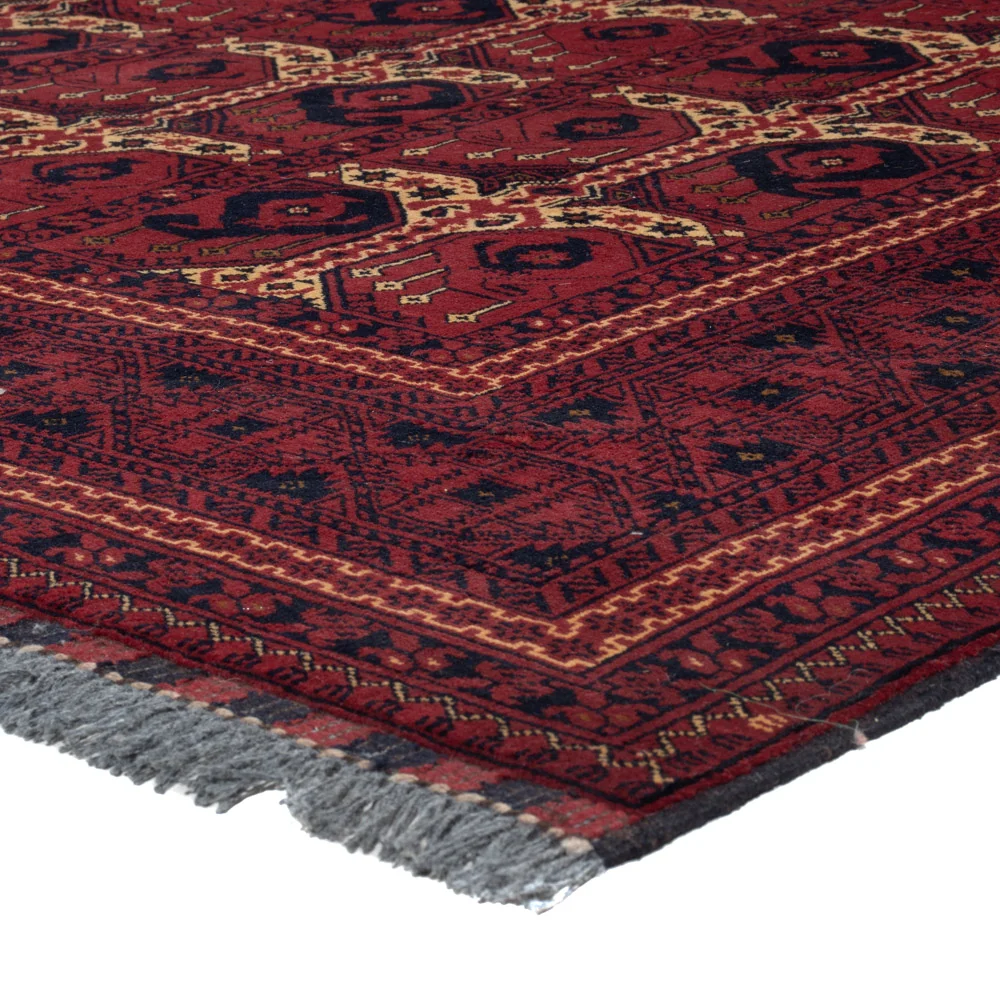 Afghanske tepper - Kunduz - 238 x 163 cm - mørk rød