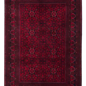 Afghanske tepper - Kunduz - 238 x 168 cm - mørk rød