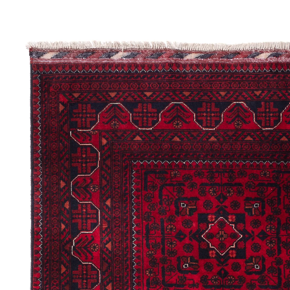 Afghanske tepper - Kunduz - 238 x 168 cm - mørk rød