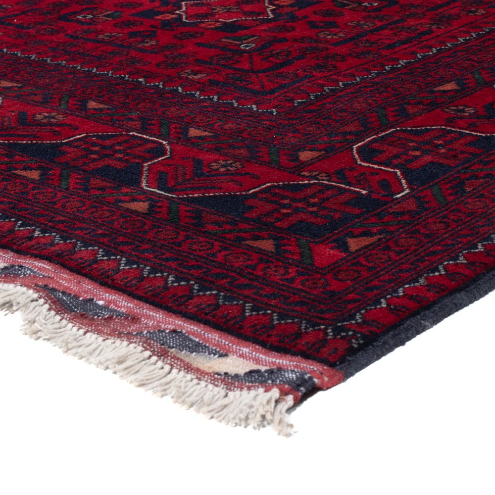 Afghanske tepper - Kunduz - 238 x 168 cm - mørk rød