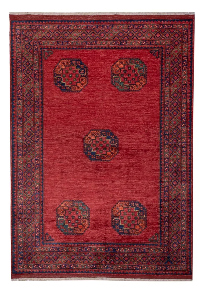 Afghanske tepper - Kunduz - 238 x 172 cm - rød