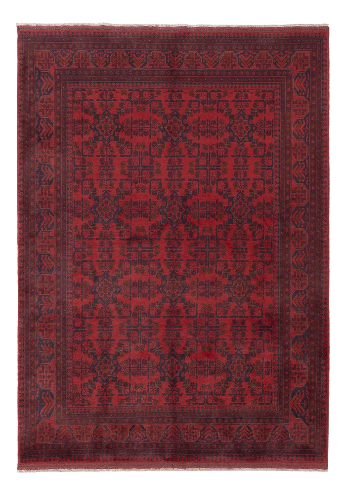 Afghanske tepper - Kunduz - 238 x 174 cm - rød