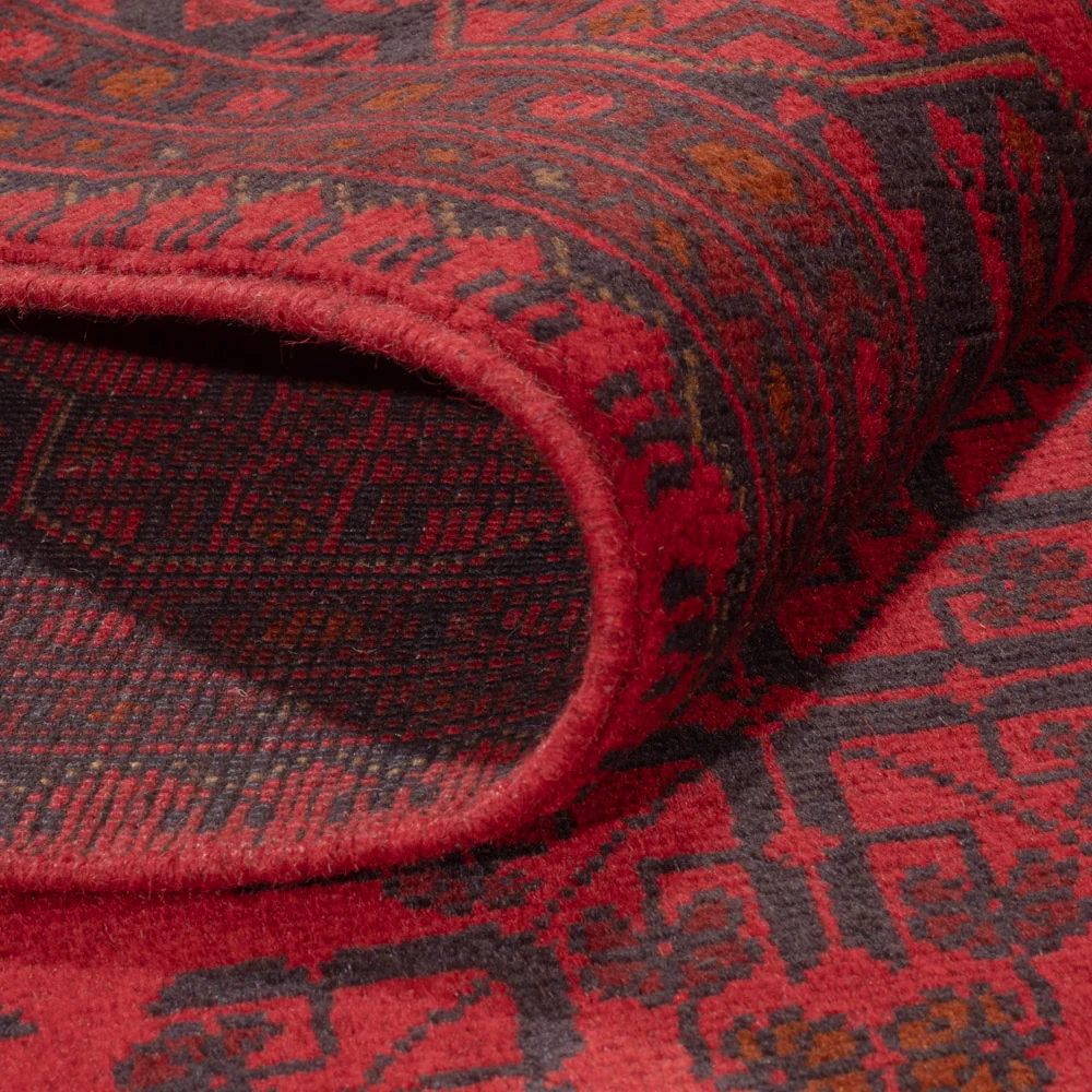 Afghanske tepper - Kunduz - 238 x 174 cm - rød
