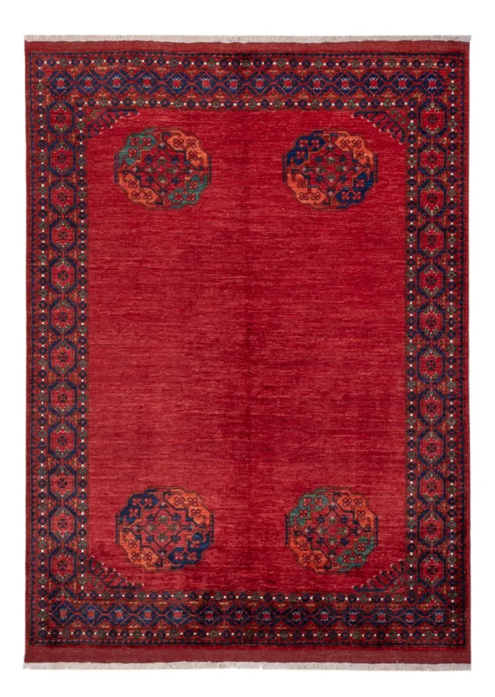 Afghanske tepper - Kunduz - 238 x 176 cm - rød