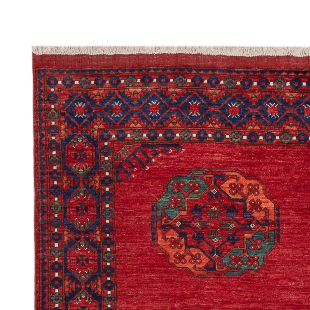 Afghanske tepper - Kunduz - 238 x 176 cm - rød