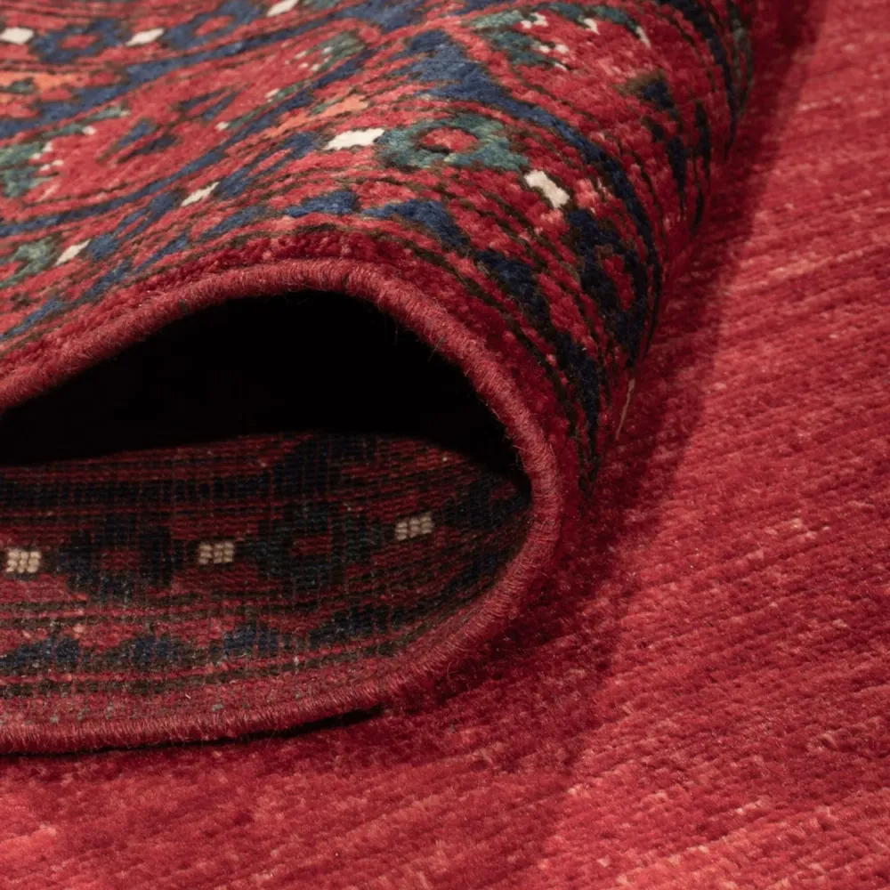 Afghanske tepper - Kunduz - 238 x 176 cm - rød