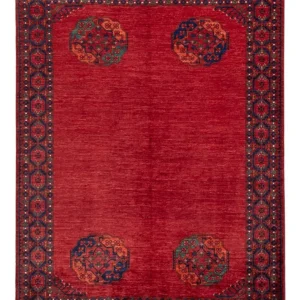 Afghanske tepper - Kunduz - 238 x 176 cm - rød