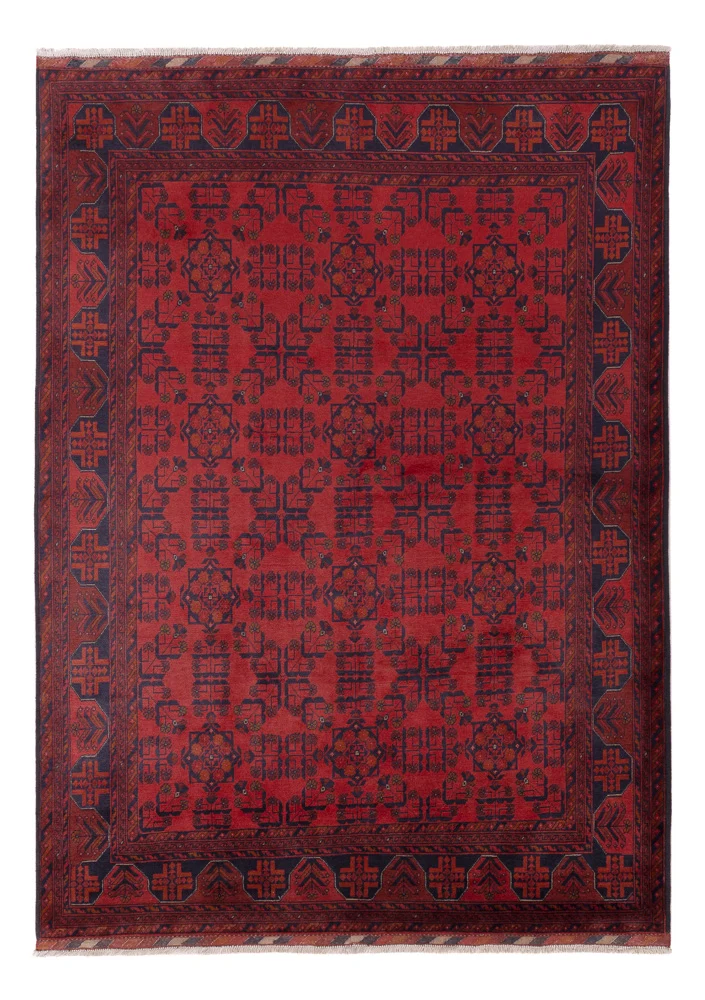 Afghanske tepper - Kunduz - 238 x 176 cm - rød
