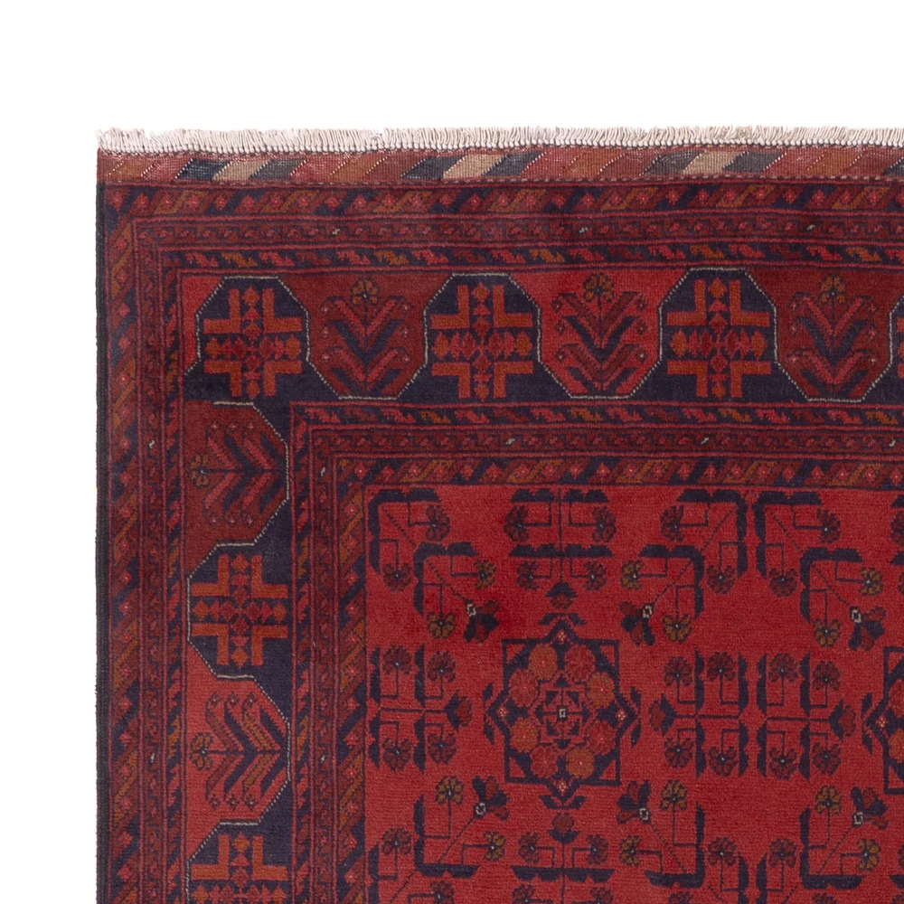 Afghanske tepper - Kunduz - 238 x 176 cm - rød