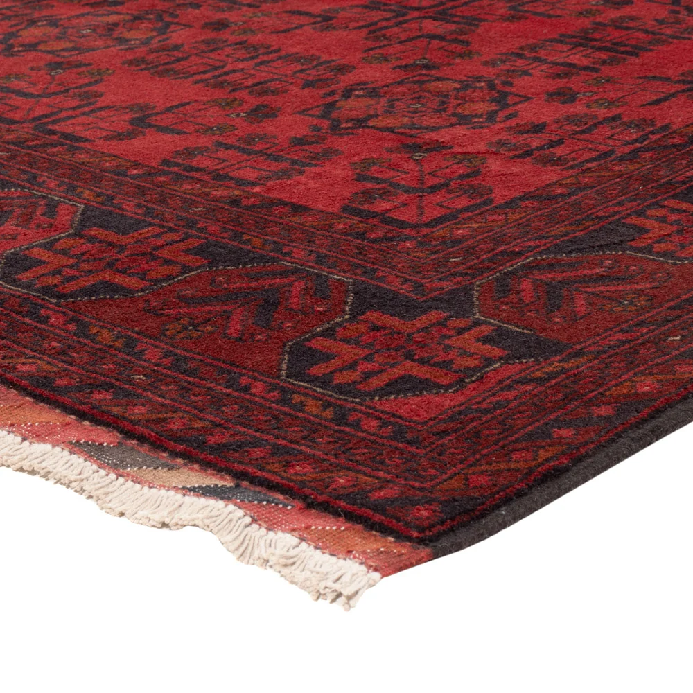 Afghanske tepper - Kunduz - 238 x 176 cm - rød