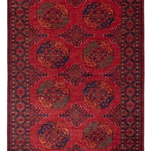 Afghanske tepper - Kunduz - 239 x 165 cm - rød