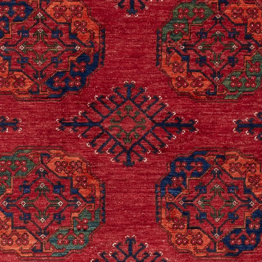Afghanske tepper - Kunduz - 239 x 165 cm - rød