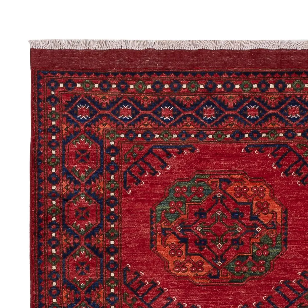 Afghanske tepper - Kunduz - 239 x 165 cm - rød