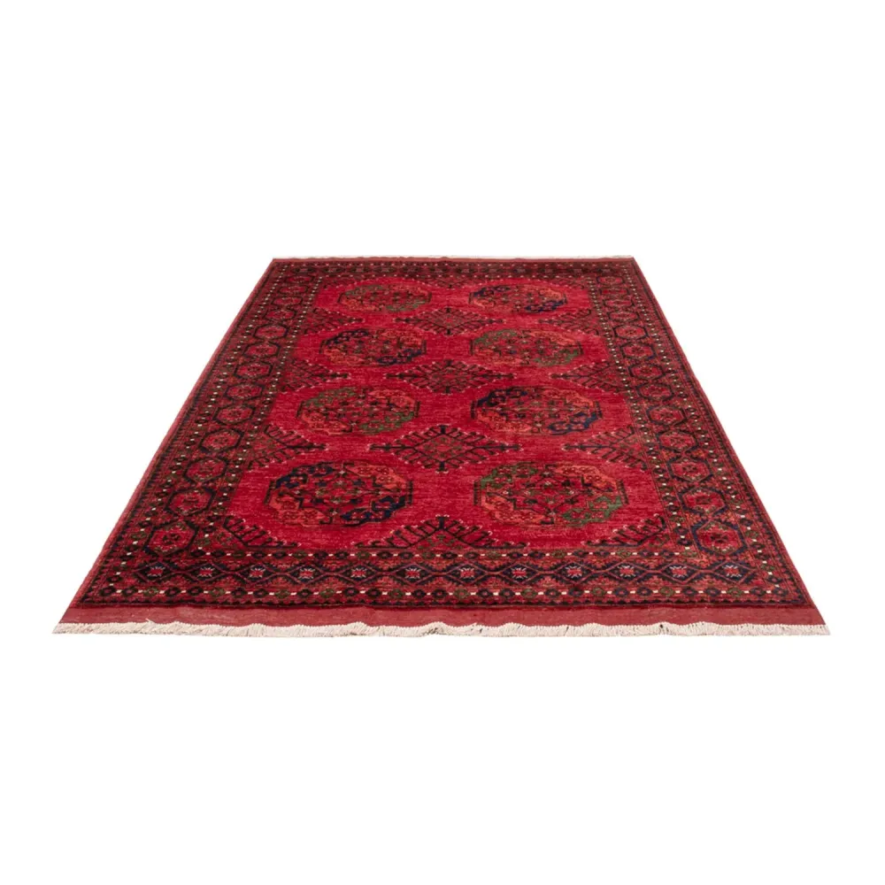 Afghanske tepper - Kunduz - 239 x 165 cm - rød