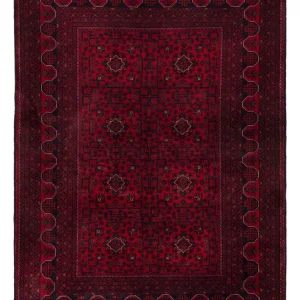 Afghanske tepper - Kunduz - 239 x 170 cm - mørk rød