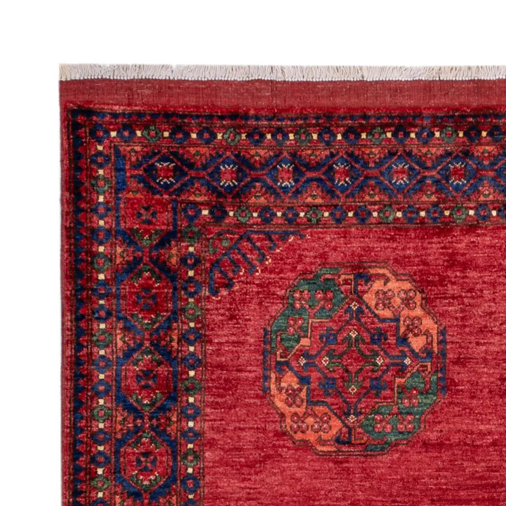 Afghanske tepper - Kunduz - 239 x 177 cm - rød