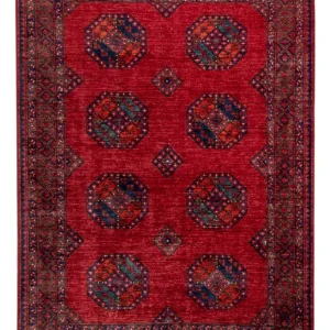 Afghanske tepper - Kunduz - 240 x 174 cm - rød