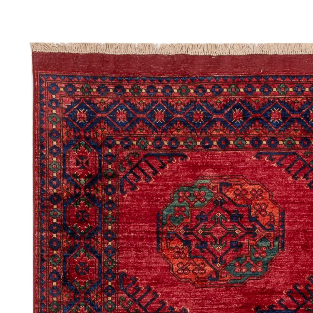 Afghanske tepper - Kunduz - 241 x 174 cm - rød