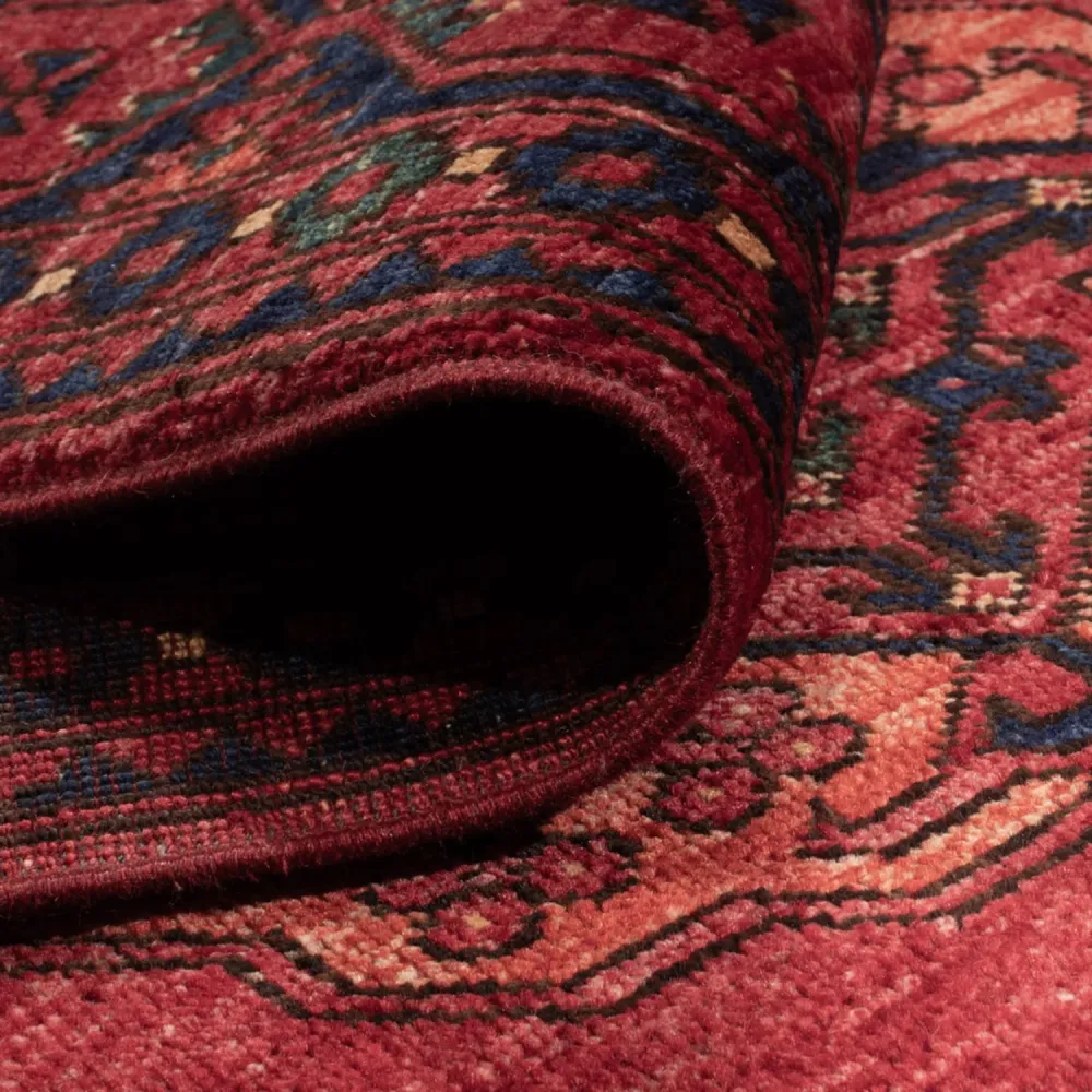 Afghanske tepper - Kunduz - 241 x 174 cm - rød