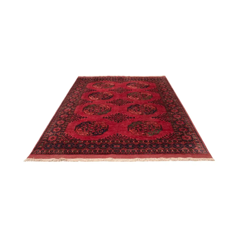 Afghanske tepper - Kunduz - 241 x 174 cm - rød