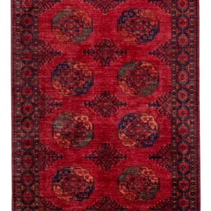 Afghanske tepper - Kunduz - 241 x 174 cm - rød