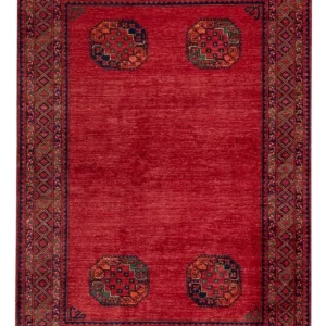 Afghanske tepper - Kunduz - 241 x 175 cm - rød