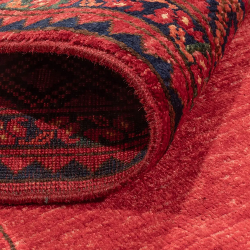 Afghanske tepper - Kunduz - 241 x 175 cm - rød