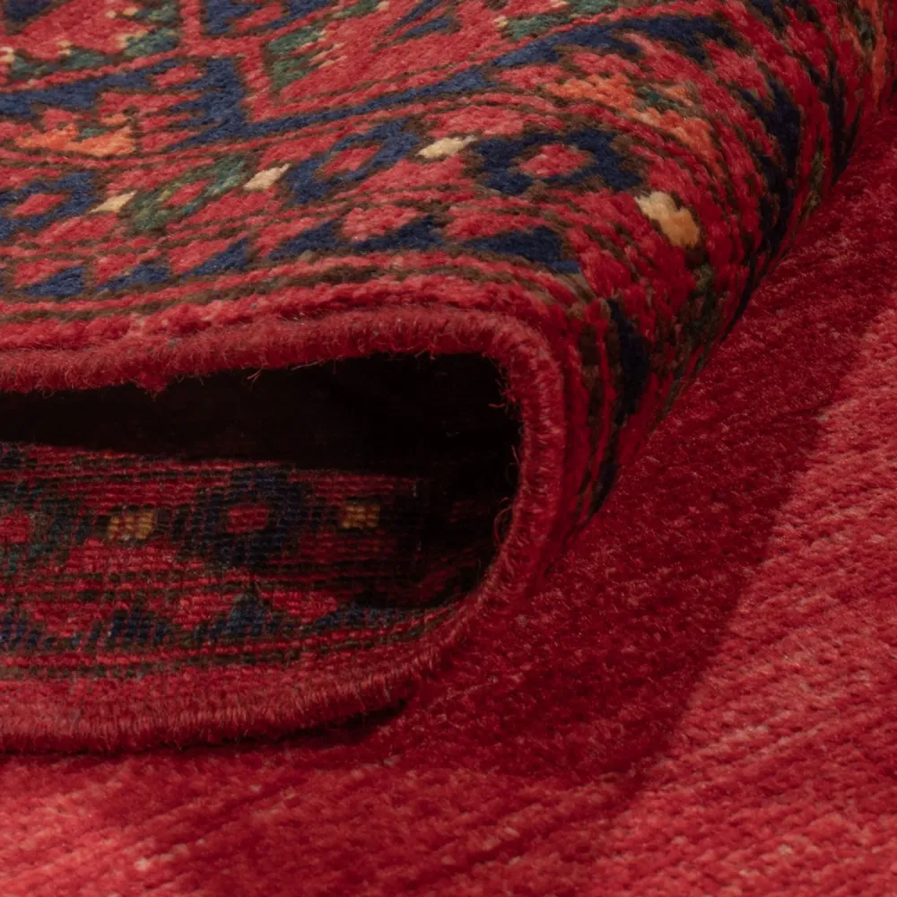 Afghanske tepper - Kunduz - 241 x 177 cm - rød