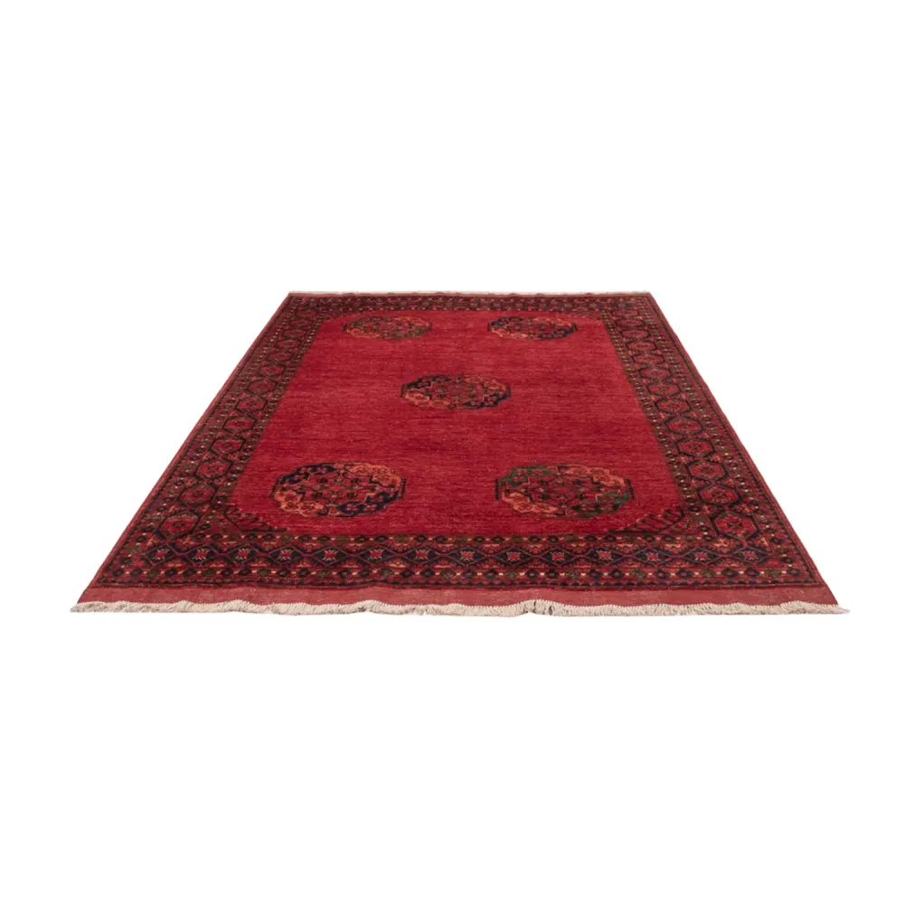 Afghanske tepper - Kunduz - 241 x 177 cm - rød