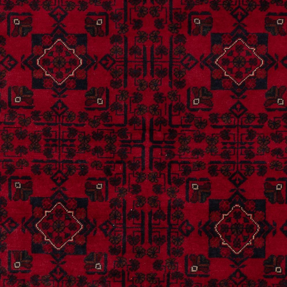 Afghanske tepper - Kunduz - 242 x 161 cm - mørk rød