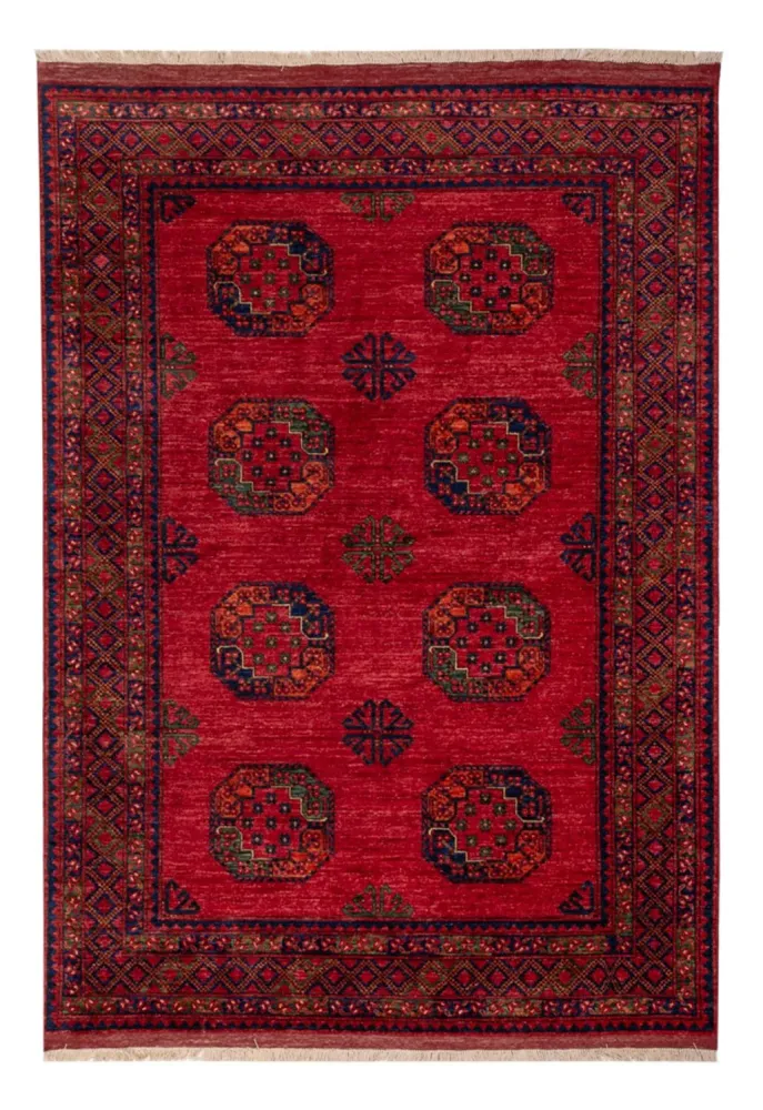 Afghanske tepper - Kunduz - 242 x 171 cm - rød