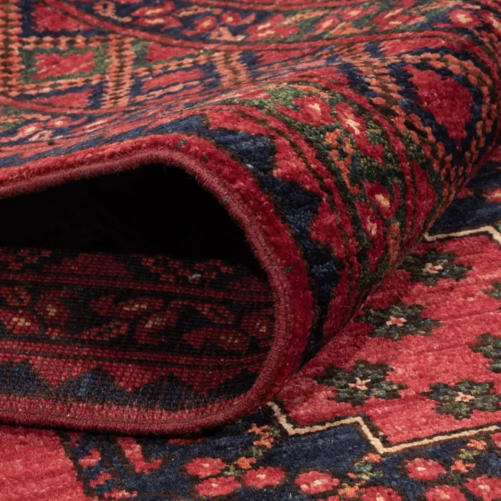 Afghanske tepper - Kunduz - 242 x 171 cm - rød