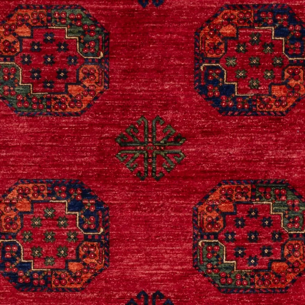 Afghanske tepper - Kunduz - 242 x 171 cm - rød